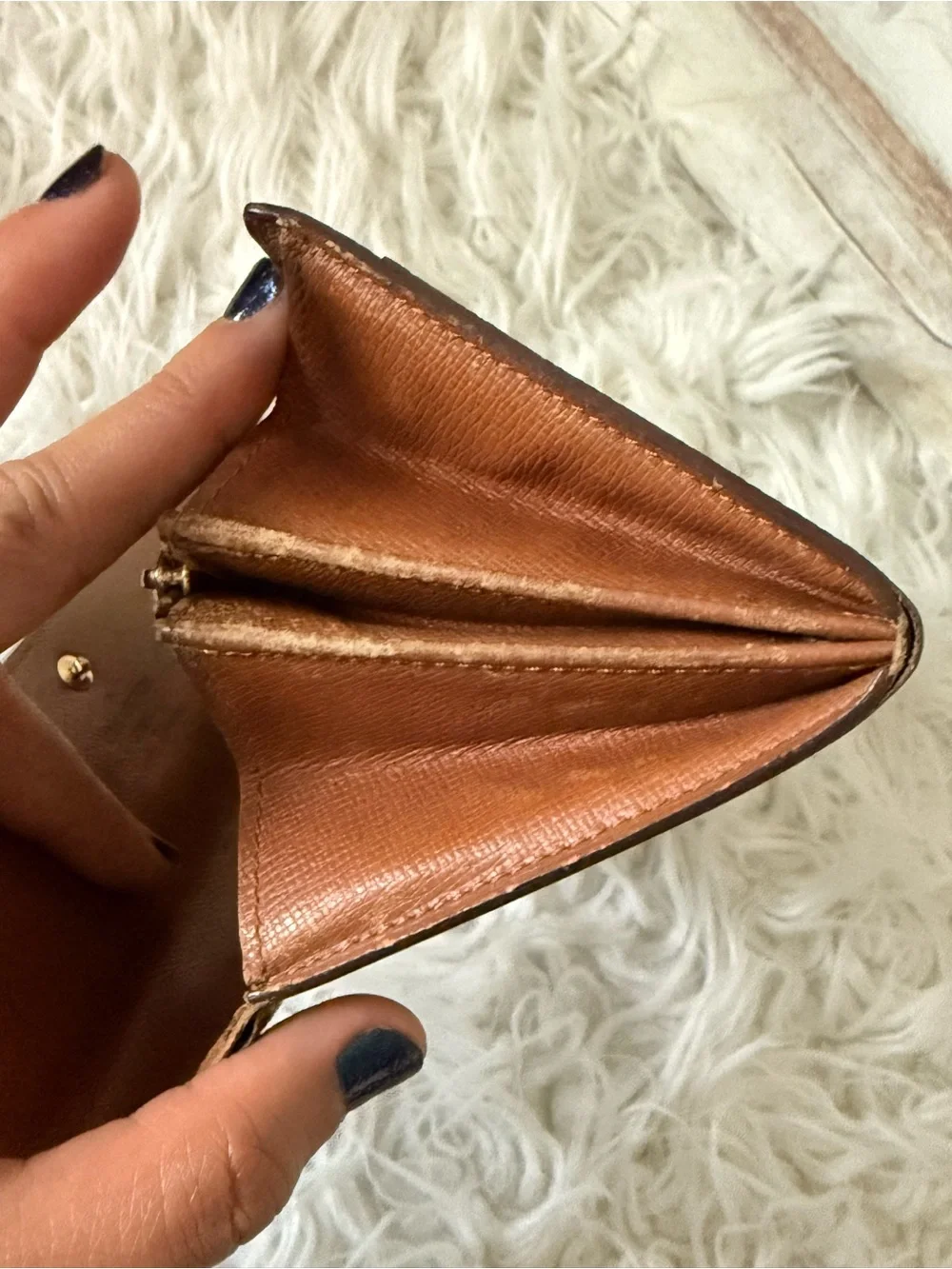Louis Vuitton Monogram Canvas Wallet Clutch - Brown/Goldi Vintage